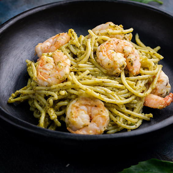 Cuciniamo! Linguine con code di gamberoni e pistacchi abbinate con Malva