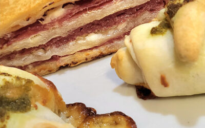 Rotolini di tacchino e Multistrato di salame Milano ad aperitivo o apericena!